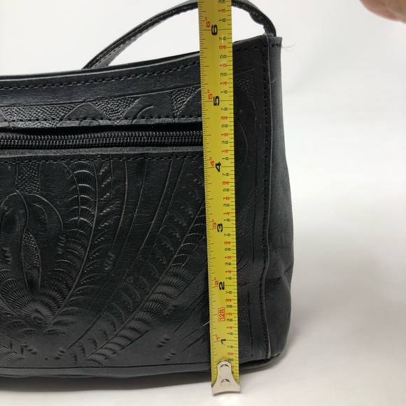 Texan Leathers Black Shoulder Bag - Picture 8 of 12